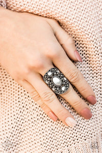 Paparazzi “Maven Haven” Silver Stretch Ring