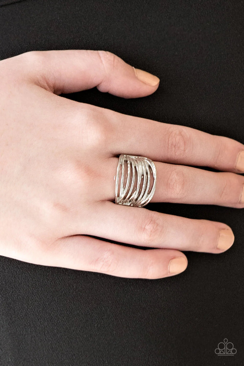 Paparazzi “Give me Space” Silver Stretch Ring