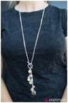 Vintage Paparazzi “Over & Under, Around & Through” Yellow Toggle Charm Necklace
