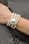 Paparazzi “Top Tier Twinkle” White Pearl Stretch Bracelet