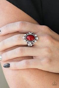 Paparazzi “Noticeably Notable” Red Bead Stretch Ring