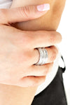 Paparazzi “Rise & Shine” Silver Stretch Ring