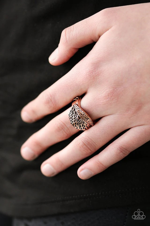 Vintage Paparazzi “Never Leaf Me” Copper Stretch Ring