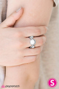 Paparazzi “Whimsy Ways” White Stretch Ring