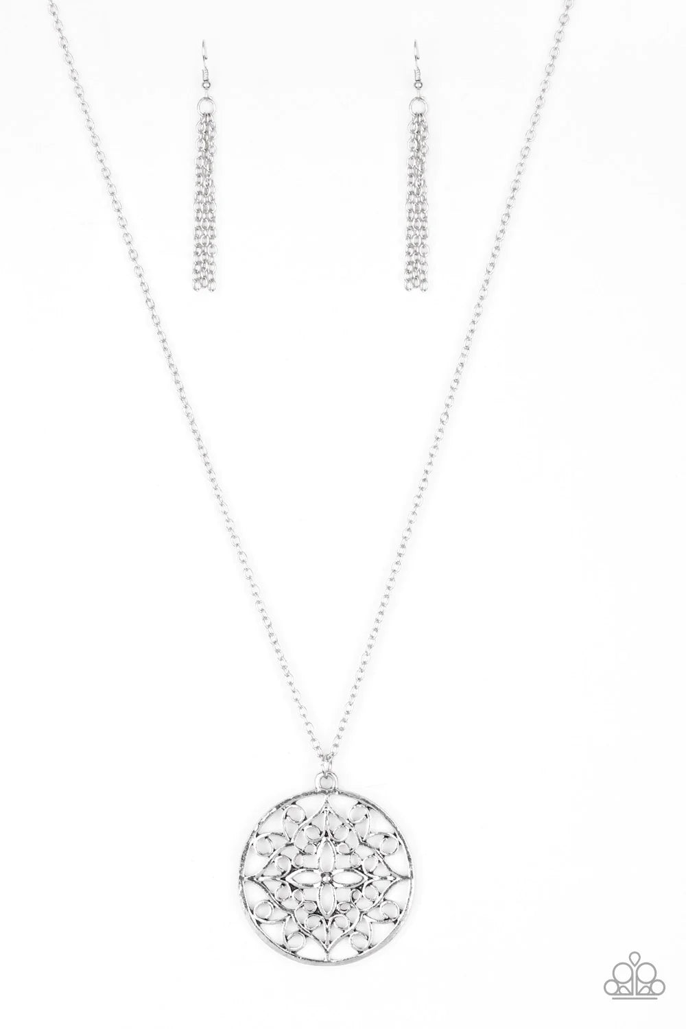 Paparazzi “Mandala Melody” Silver Necklace