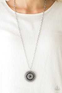 Paparazzi “Lost SOL” Black Sunburst Necklace