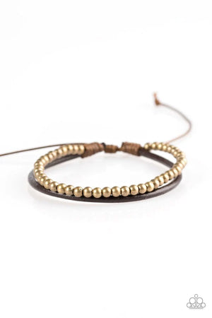 Paparazzi “Mountain Mod” Brass Urban Bracelet