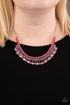 Paparazzi "A Touch of CLASSY" - Hot Pink Pearl Necklace