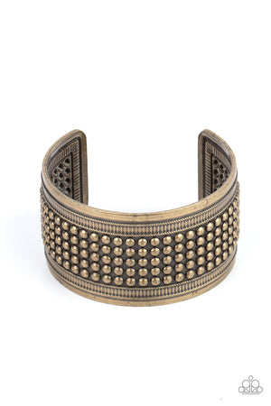 Paparazzi "Bronco Bust" - Brass Cuff Bracelet