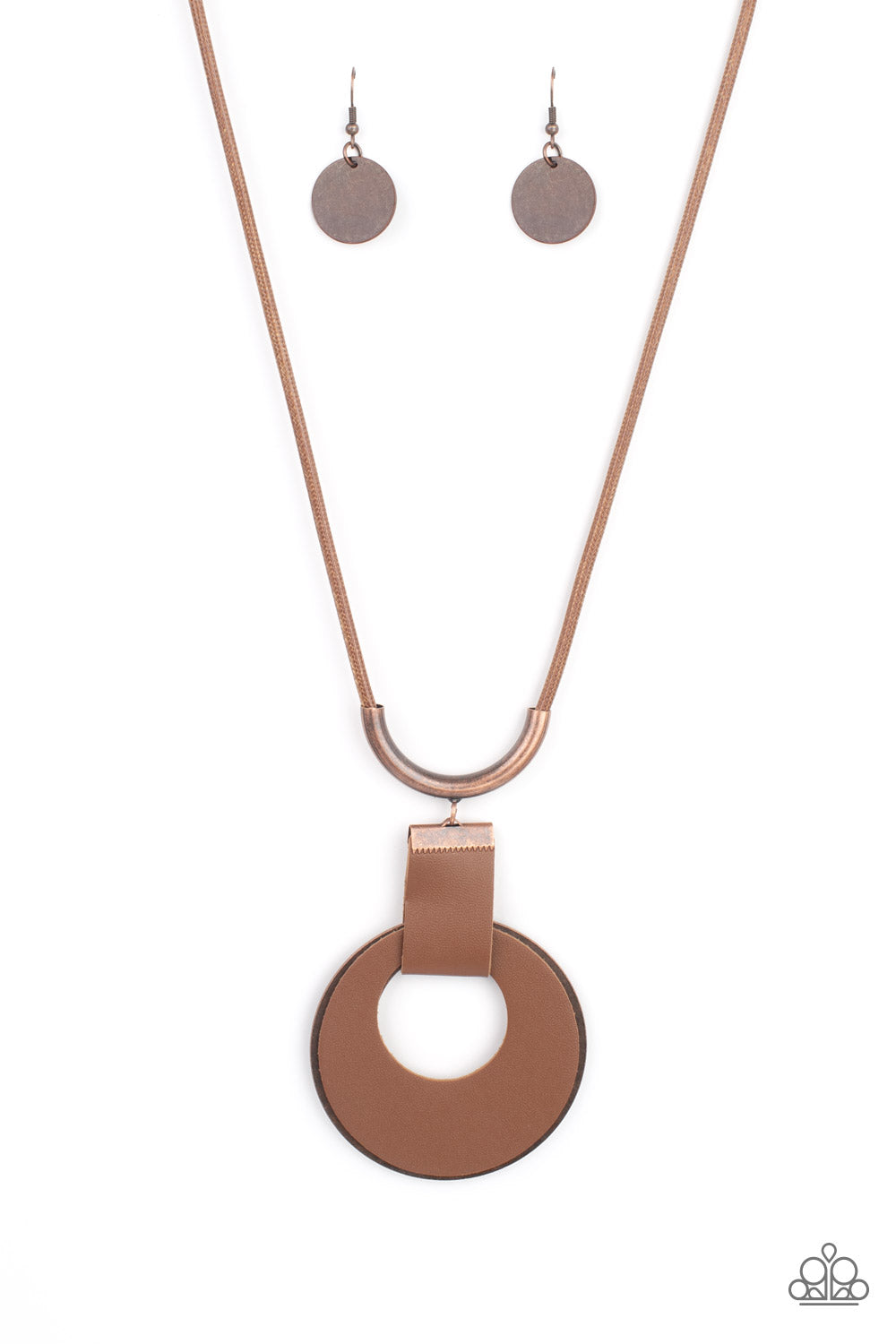 Paparazzi “Luxe Crush” - Copper Brown Leather Necklace