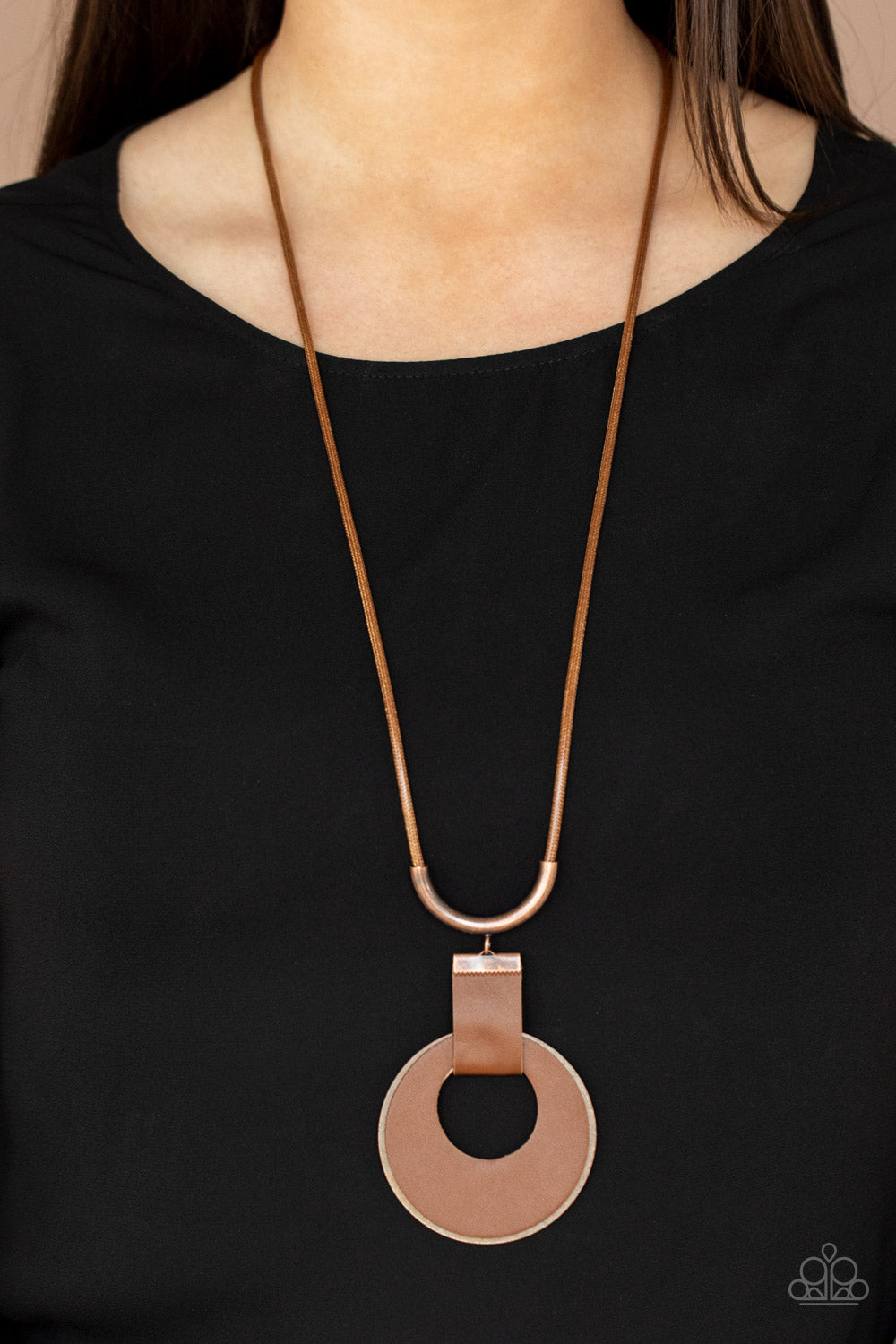 Paparazzi “Luxe Crush” - Copper Brown Leather Necklace