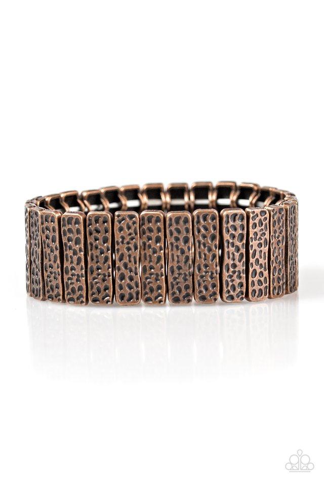 Paparazzi “Cave Wear” Copper Textured Stretch Bracelet