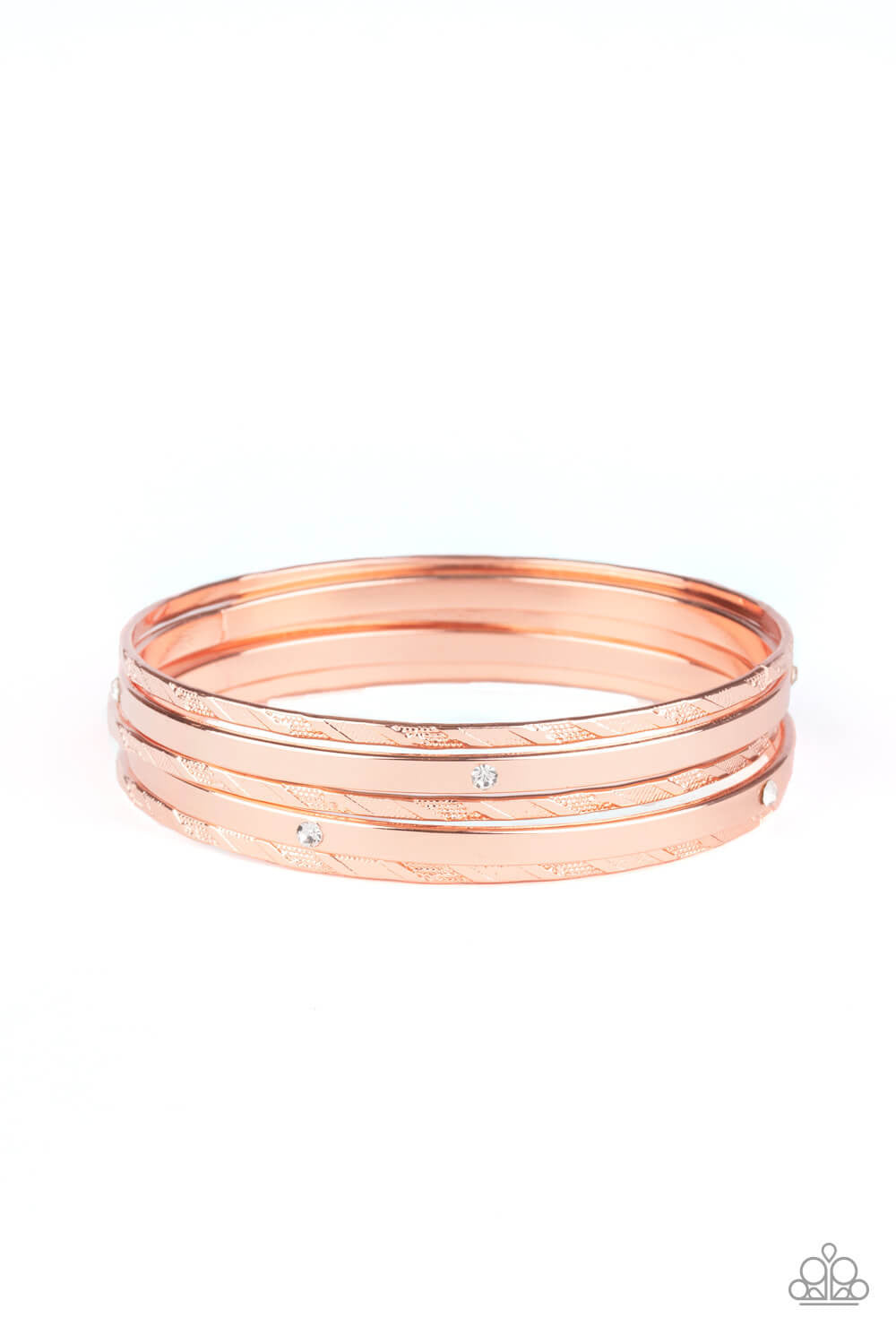 Paparazzi “Be There with Baubles On” Shiny Copper Bangle Bracelet