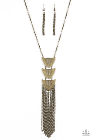 Paparazzi “Paradise Prowess” Brass Necklace