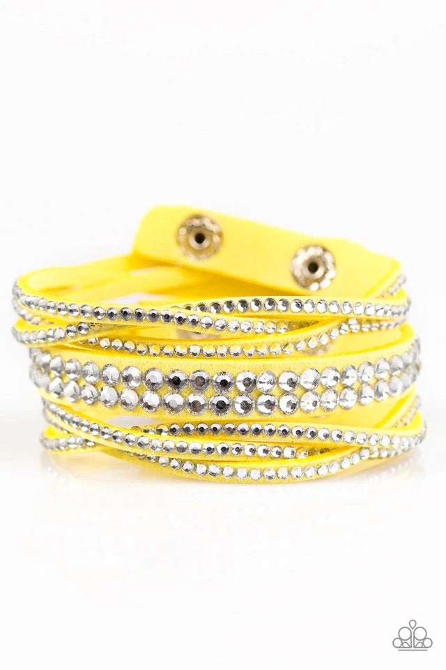 Yellow wrap 2025 bracelet paparazzi