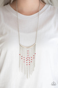 Paparazzi “Runaway Rumba” Red Necklace