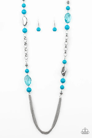 Paparazzi “Marina Majesty” Blue Bead Necklace