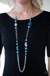 Paparazzi “Marina Majesty” Blue Bead Necklace