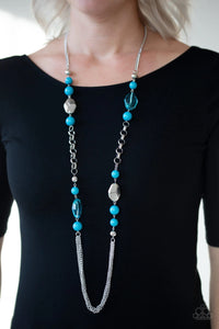 Paparazzi “Marina Majesty” Blue Bead Necklace