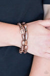 Paparazzi “The Spice of Wildlife” Copper Etched Hammered Stretch Bracelet
