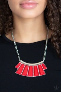 Paparazzi “Glamour Goddess” Red Bar Necklace