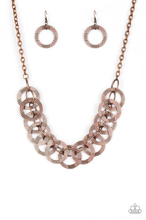 Paparazzi “The Main Contender” Copper Necklace