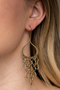 Paparazzi “Total Net Revenue” Brass Earrings