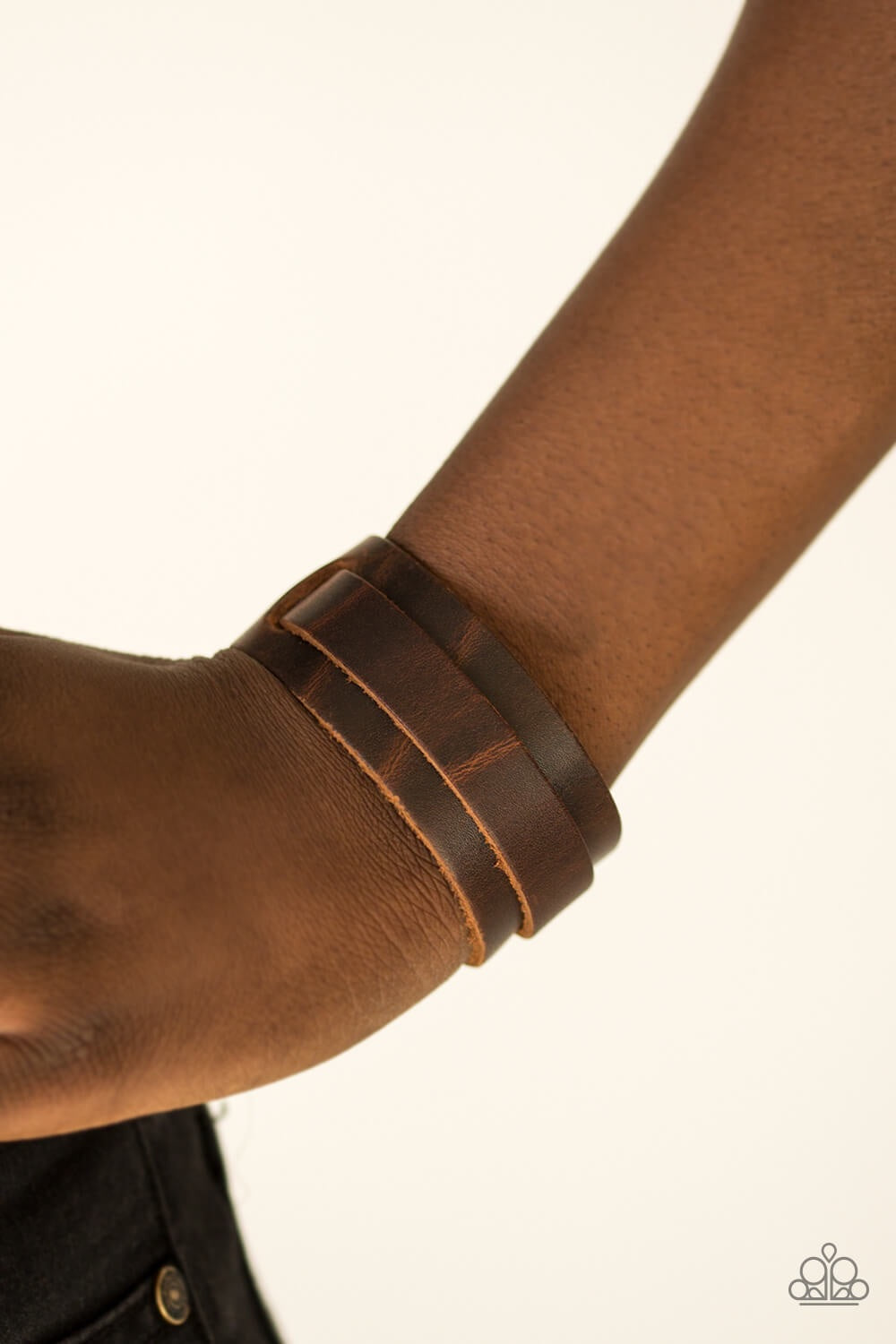 Paparazzi “Road Trip Style” Brown Leather Urban Bracelet