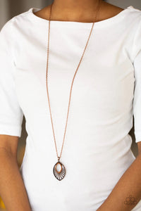 Paparazzi “Court Couture” Copper Marquise Necklace