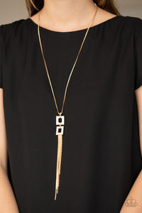 Paparazzi “Times Square Stunner” Gold Necklace