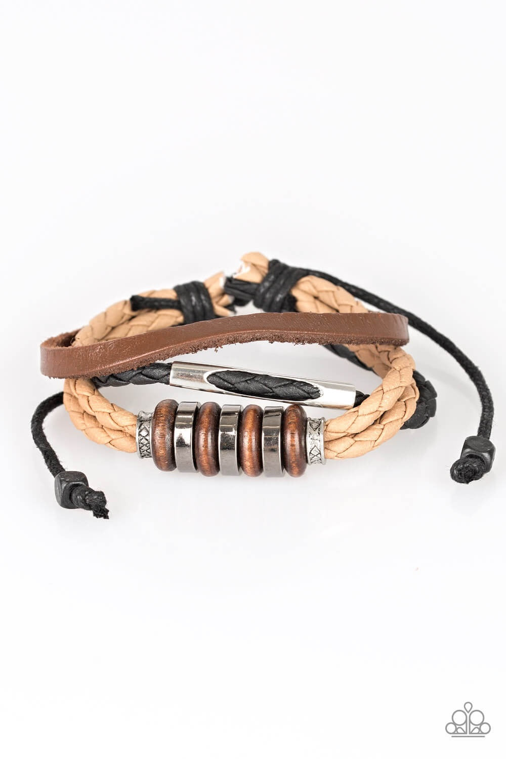 Paparazzi Bracelet “Sole Survivor” Brown Urban Unisex Bracelet