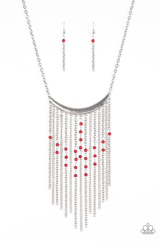 Paparazzi “Runaway Rumba” Red Necklace