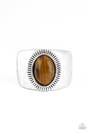 Paparazzi “The Prospector” Brown Tigers Eye Men’s Ring