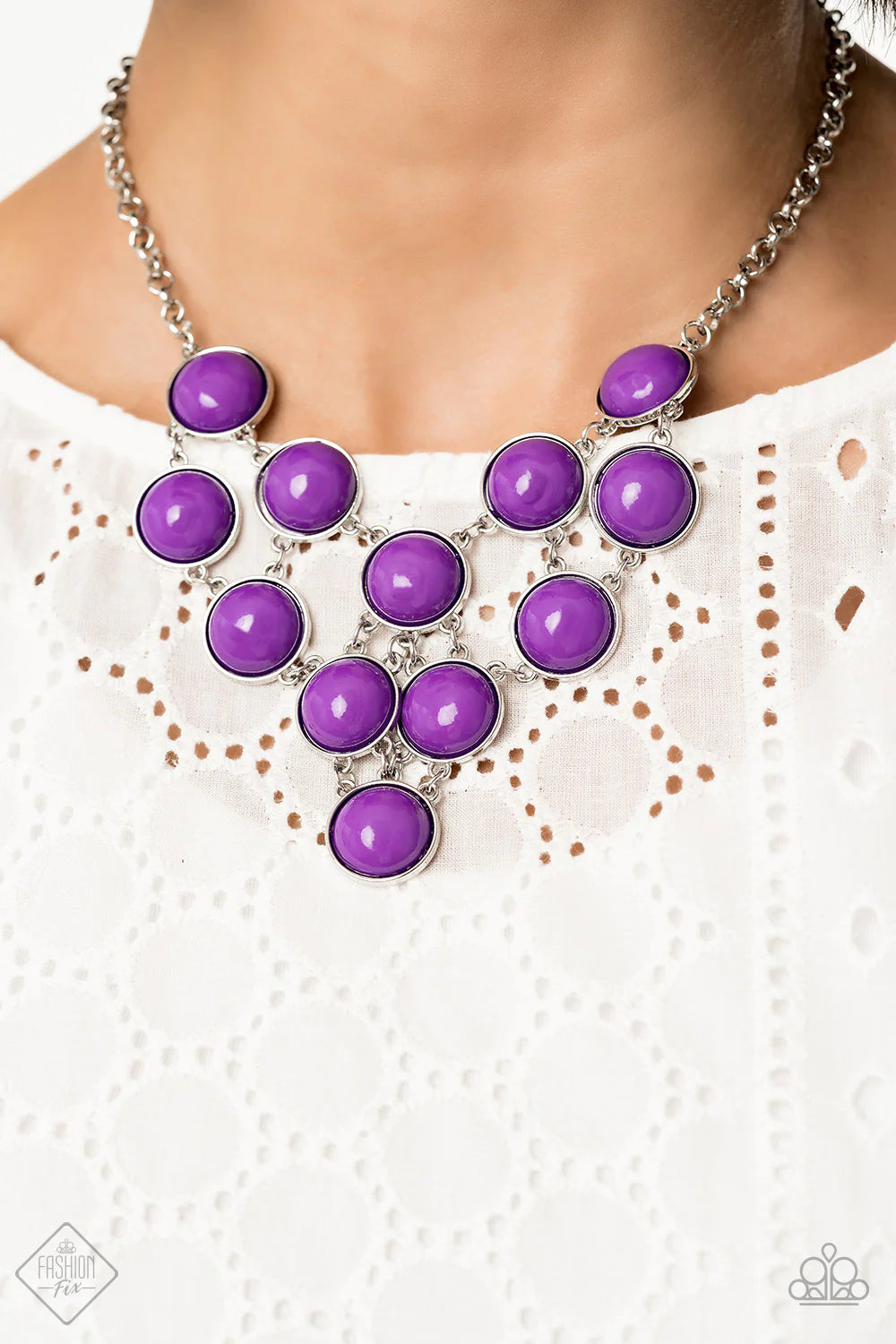 Paparazzi “Pop-U-Lar Demand” Purple Necklace
