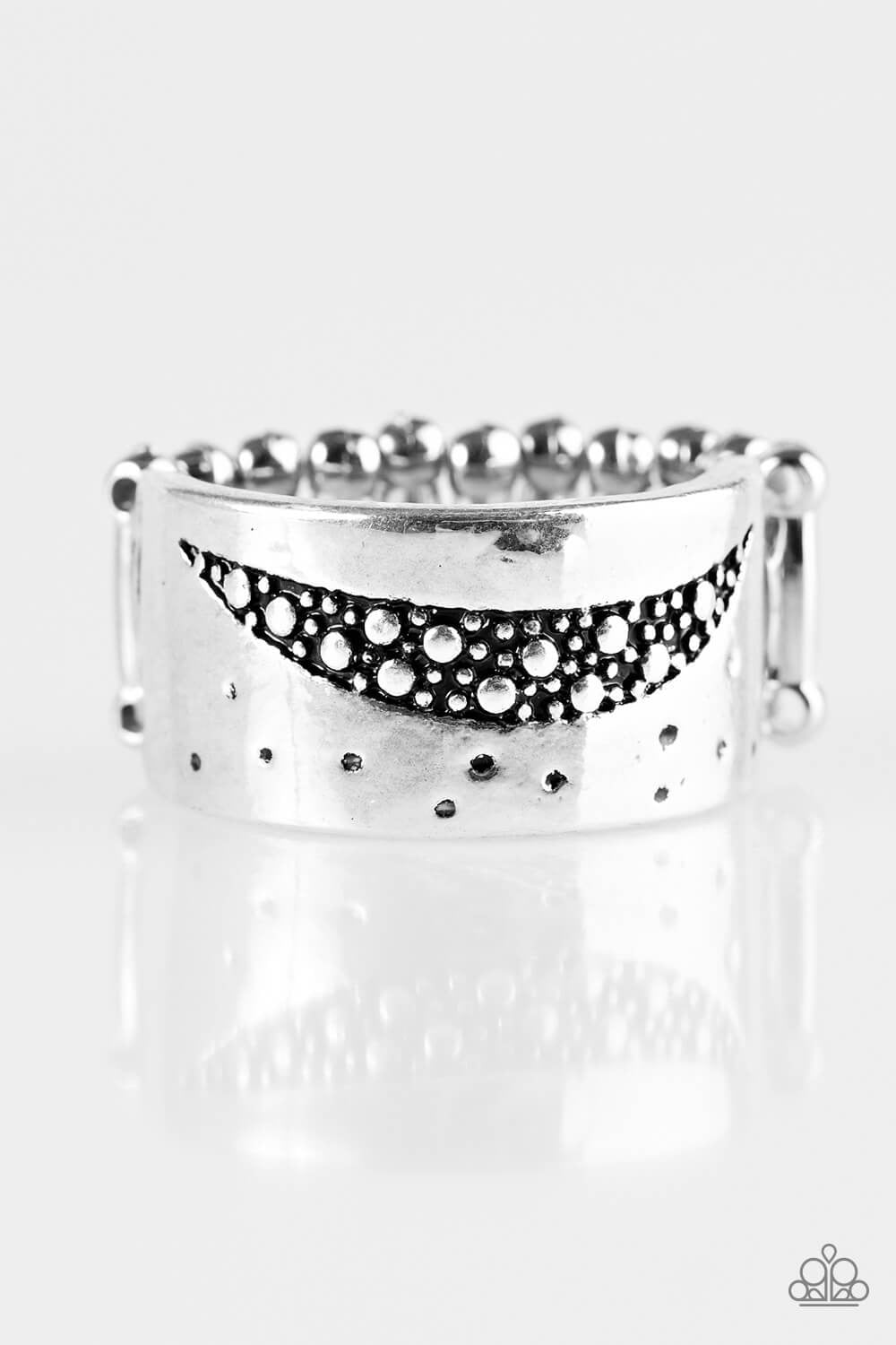 Paparazzi Ring “Texture Trip” Silver Stretch Ring