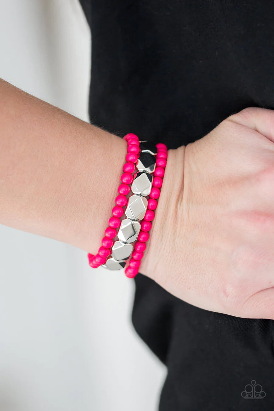 Paparazzi “Fiesta Flavor” Pink Stretch Bracelet