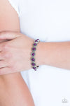 Paparazzi “Globetrotter Goals” Plum Purple Bead Stretch Bracelet