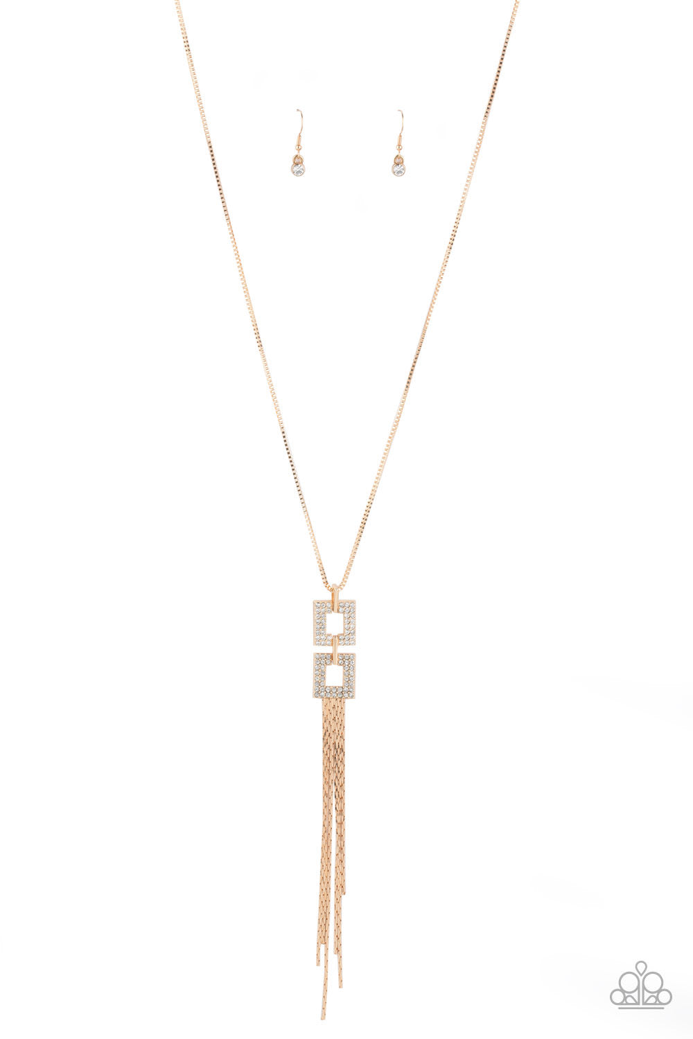 Paparazzi “Times Square Stunner” Gold Necklace