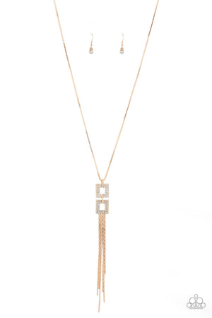 Paparazzi “Times Square Stunner” Gold Necklace