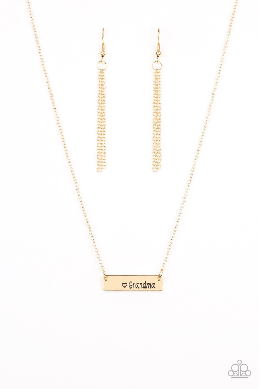 Paparazzi “Best Grandma Ever” Gold Grandma Bar Necklace