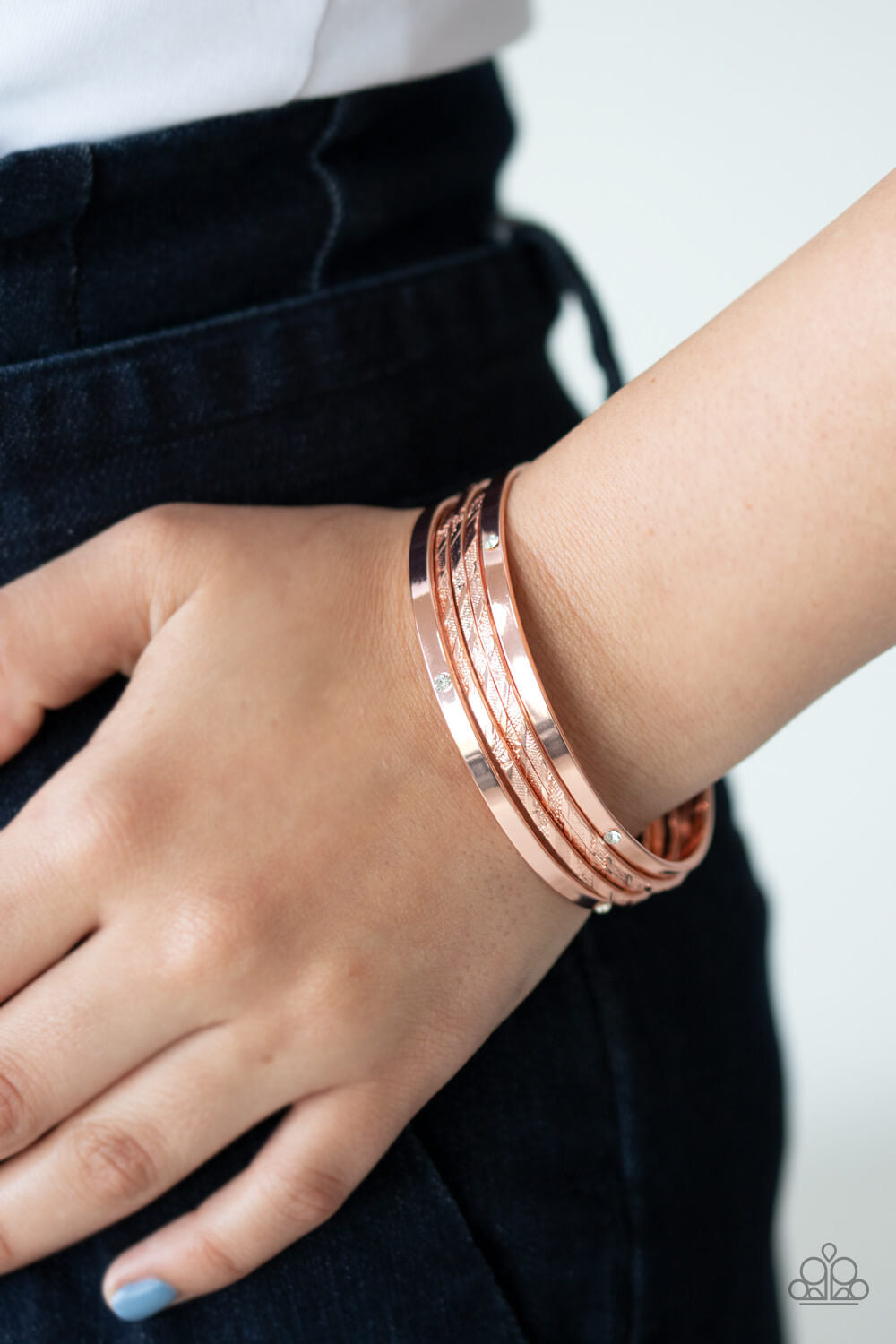 Paparazzi “Be There with Baubles On” Shiny Copper Bangle Bracelet