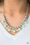 Paparazzi “Power Trip” Green Pearl Necklace