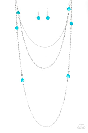 Paparazzi “So Shore of Yourself” Blue Shell Like Necklace