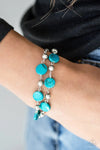 Paparazzi “One Bay at a Time” Blue Iridescent Clasp Bracelet