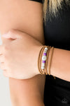 Paparazzi “Find Your Way” Purple Brown Suede Urban Bracelet