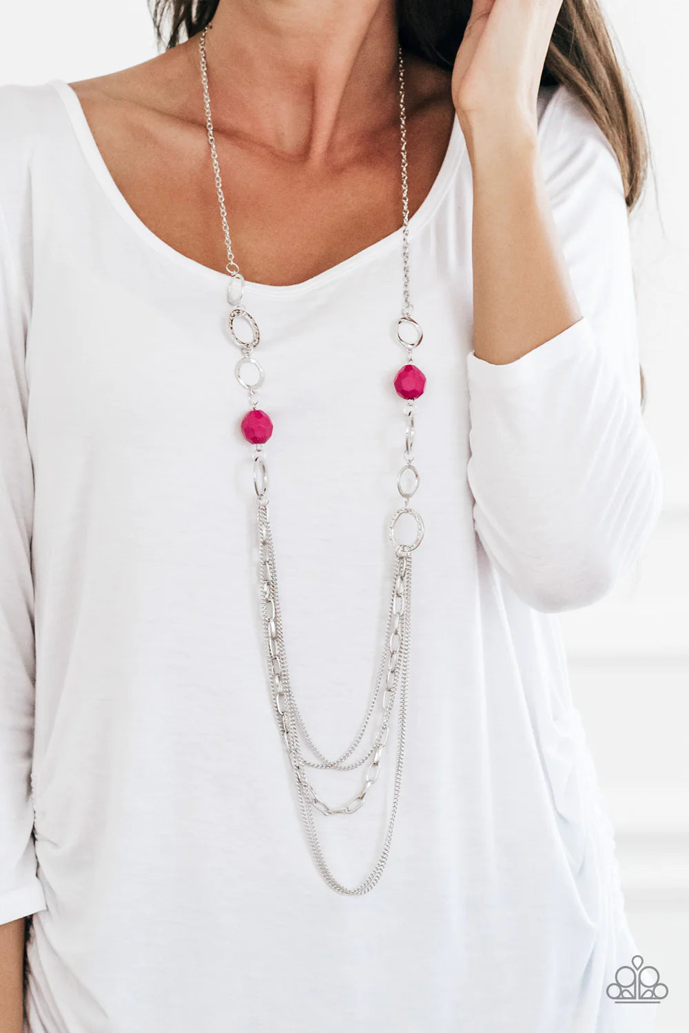 Paparazzi “Margarita Masquerades” Pink Necklace