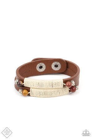 Paparazzi “And Zen Some” Multi Urban Leather Snap Bracelet