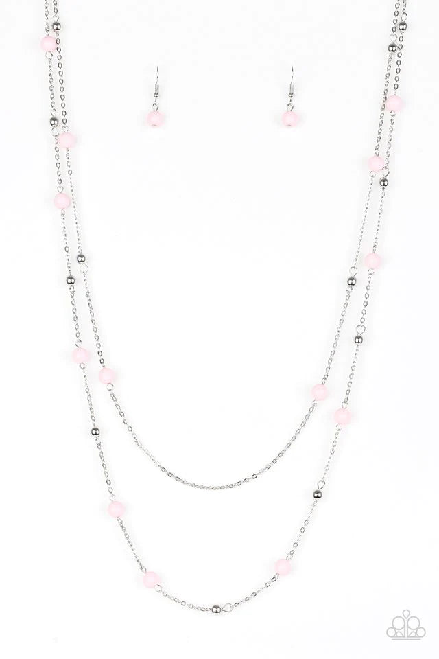 Paparazzi “Beach Party Pageant” Pink Necklace