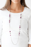 Paparazzi “Uptown Talker” Purple Pearly Necklace
