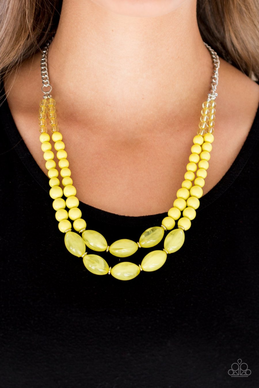 Vintage Paparazzi “Sundae Shoppe” Yellow Bead Necklace